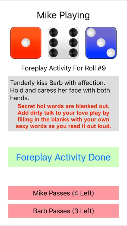 Frisky Foreplay Game