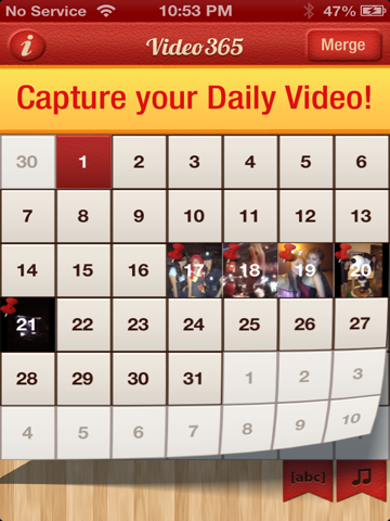 Screenshot #4 pour Vidéo 365 Photo libre Journal image quotidienne calendriers, agendas