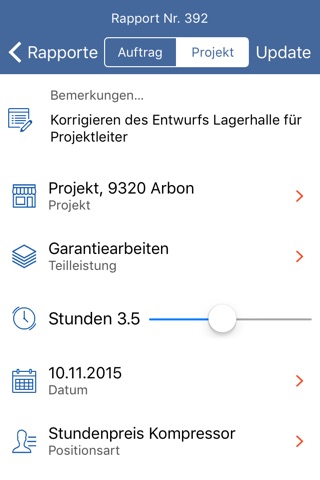 pApp - das App für PROFFIX (DF) screenshot 4