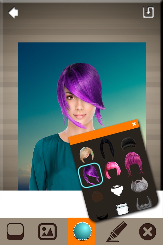 Hairstyles & Barber Shop – Try Hair Styles or Cool Beard in Picture Editor for Virtual Makeover screenshot 4