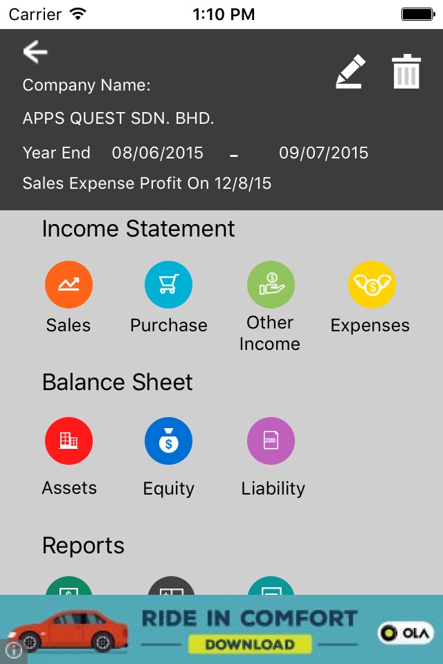 easy count - account manager screenshot 2