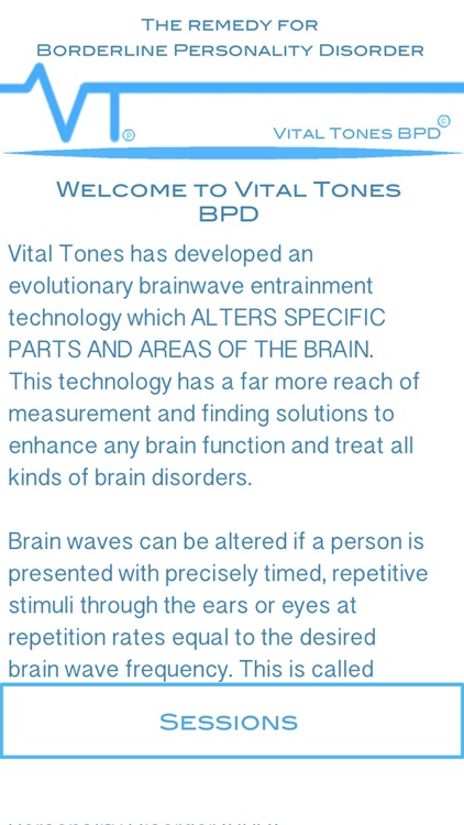 Vital Tones Borderline Personality Disorder BPD