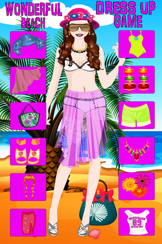 Wonderful Beach Dress Up Game screenshot 4