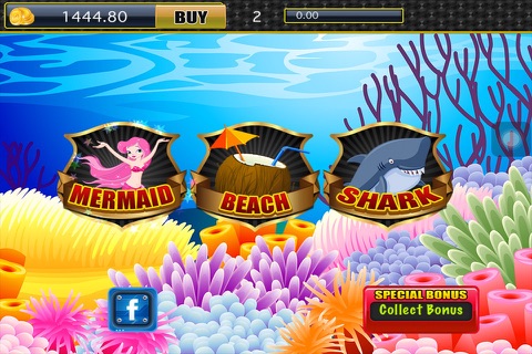 Shark at Mermaid Beach Slots Free - Wild Casino Slot Machines and Lucky Spins screenshot 2