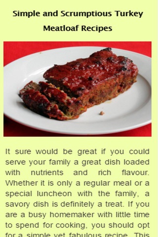 Meatloaf Recipes screenshot 2
