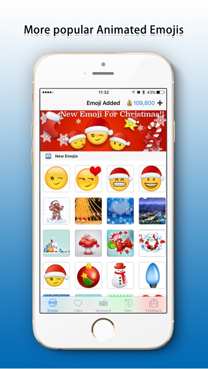 Emoji Added - Sticker with Christmas,Santa,Holiday