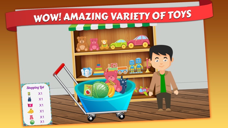 Kids Supermarket Shopping Simulator : Learn shopping around in superstores