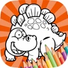 Dinosaurs Coloring Books Finger Paint Painting Games For Kids