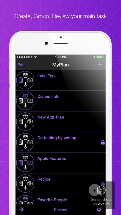MyPlan App for organizing yourselves and your thoughts