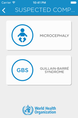 WHO Zika App - náhled