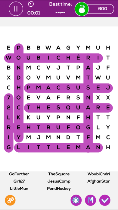 Search Movie Name Puzzles - Mega Word Search iPhone App