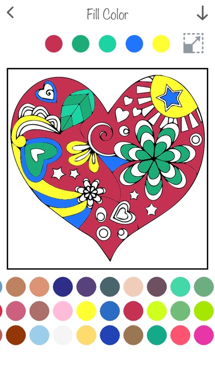 Interactive touch Coloring Book for Valentine's Day - Paint Studio for Adults and Love Couples All Free Pictures