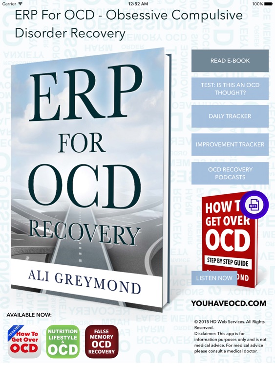 ERP For OCD - Exposure  Response Prevention For Obsessive Compulsive Disorder Recovery