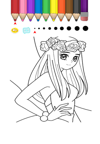 Kids Coloring Book - Princess Hiroshima 2 screenshot 4