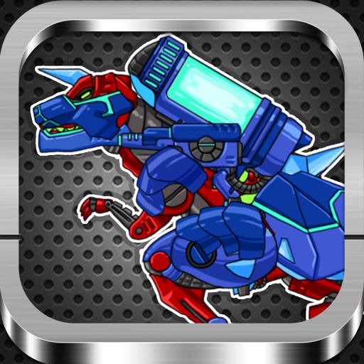 Tinder Dinosaur Puzzle of Red&Blue:fun war dragon bady free games icon