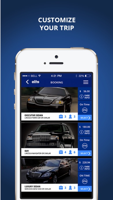 【图】Elite Limousine App(截图3)
