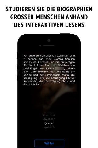 Rubens - interactive biography screenshot 2