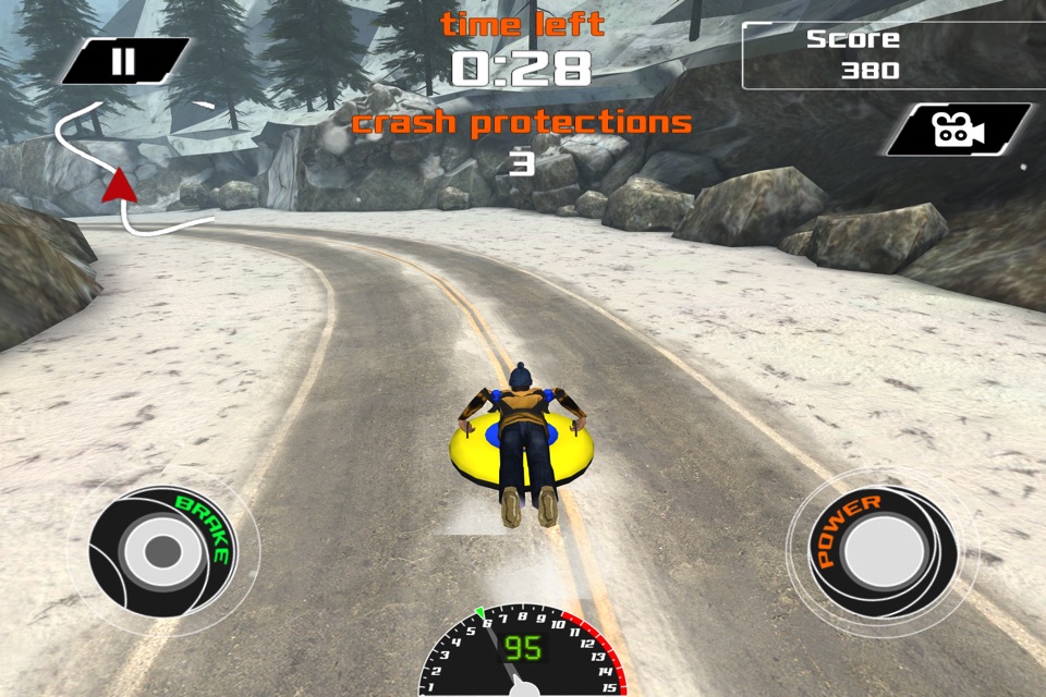 Alpine Road Sledding - eXtreme Crazy Winter Snow Racing Adventure Game FREE screenshot 3