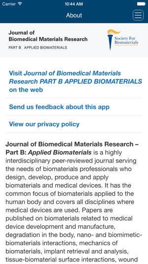 Journal of Biomedical Materials Research PART B APPLIED BIOM(圖2)-速報App