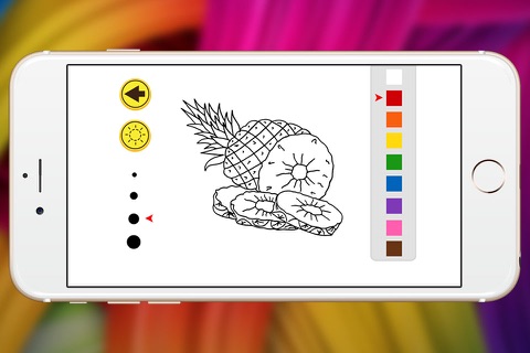 pineapple fruit coloring book show for fun kid screenshot 3
