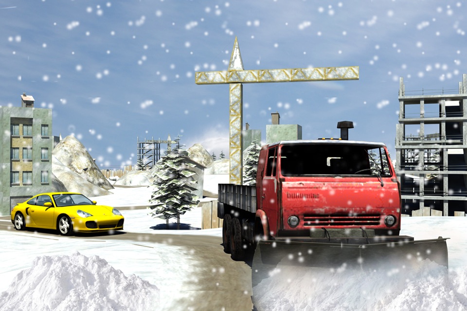 Snow Plow Truck Driver 3d simulator game screenshot 3