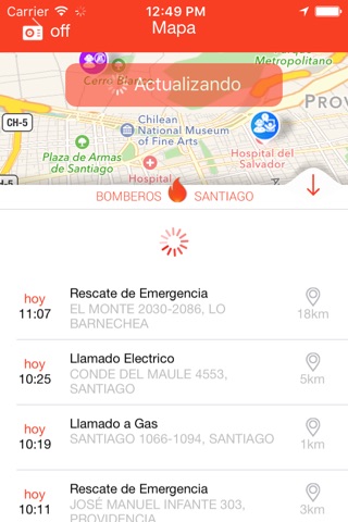 Bomberos Santiago screenshot 3