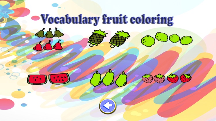 Vocabulary fruit Coloring Book screenshot-3