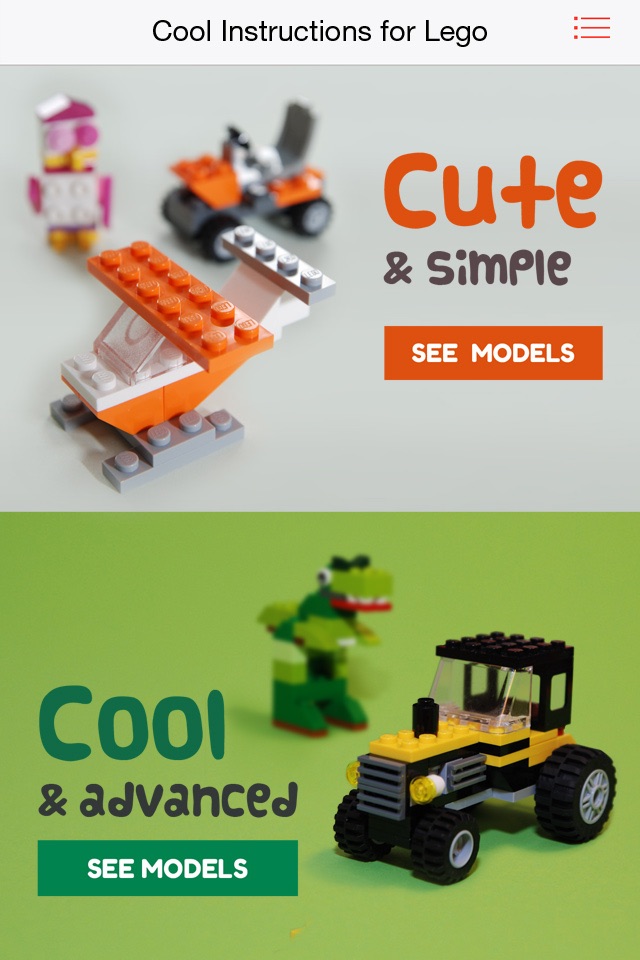 Cool Instructions for Lego - Beautiful step-by-step photo guides for building great models screenshot 2