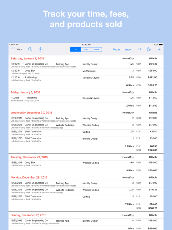 Workbox Accounting - Invoice Clients And Manage Time & Expense screenshot