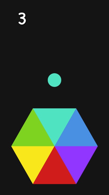 Color Spin - Match The Color Of The Dropping Balls With The Spinning Hexagon