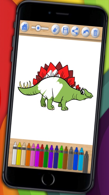 Dinosaurs Coloring book & Paint the Jurassic