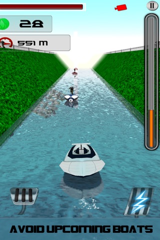 Jet Boat Speed Racing - Race the boat and bypass shooters screenshot 2