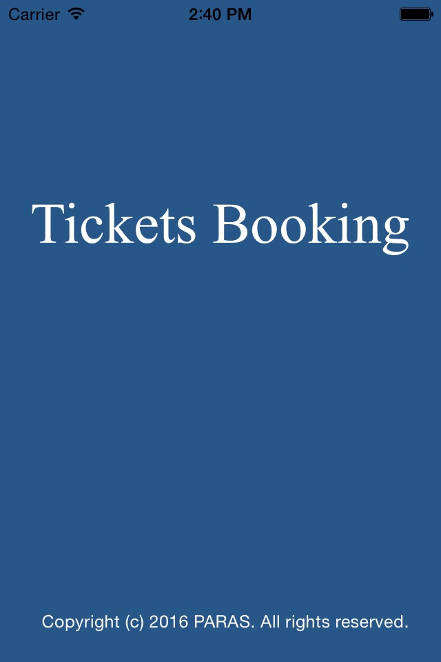 Tickets Booking screenshot 2