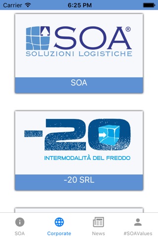 SOA Corporate screenshot 2