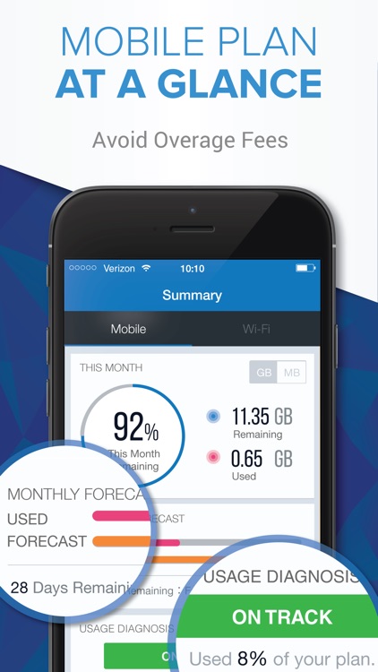 Data Manager - Track Usage of Mobile/Wi-Fi Data Plan screenshot-1