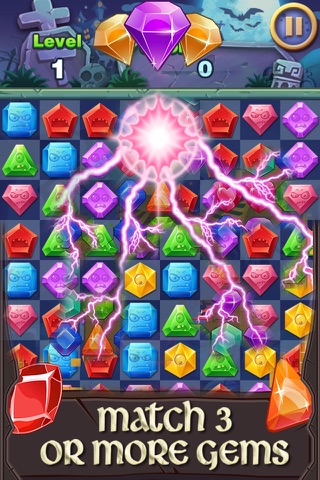 Jewel Star Match: Zombie Edition screenshot 2