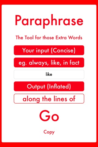 Paraphrase - The Tool for those Extra Words screenshot 2