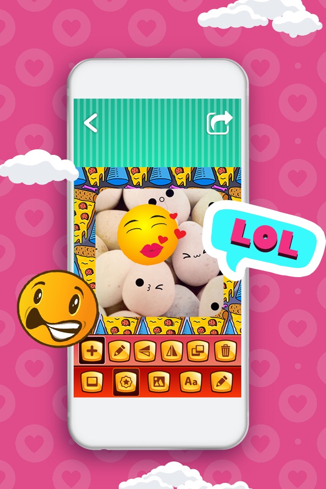 Funny Photo Editor with Emoji Stickers Camera: Add Smiley Face Stamps to Pics for Instant Makeover screenshot 4