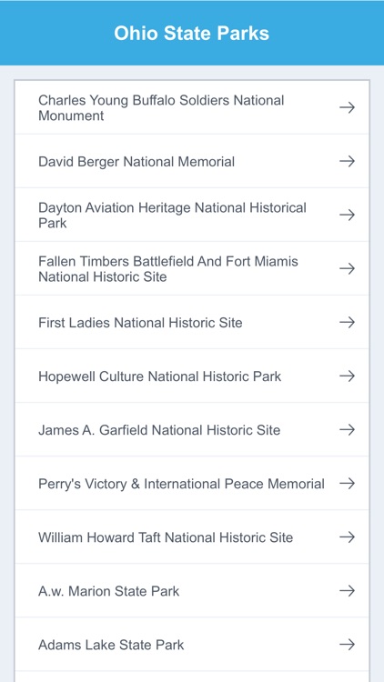 Ohio State Parks & National Parks