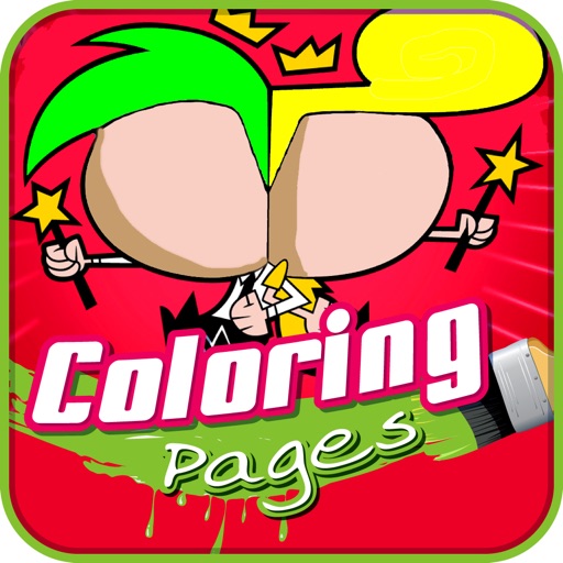 Kids Coloring Books for Fairly Odd Parent Version iOS App