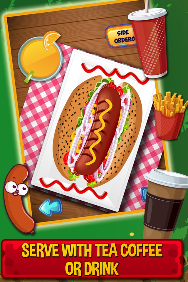 Hotdog Maker- Free fast food games for kids,girls & boys screenshot 3