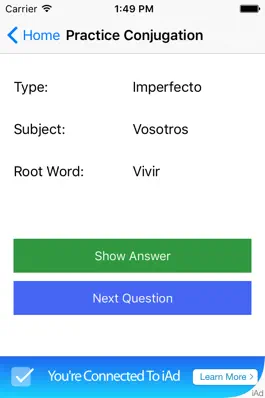 Game screenshot Spanish Past Tense hack