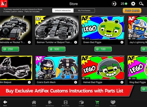 ArtiFex Creation - Interactive Building Instructions & Videos for LEGO screenshot 4