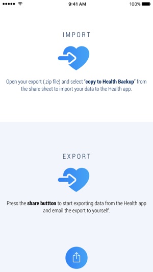 Health Backup - Export & Import Health D