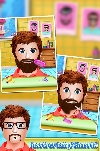 Crazy Prince Beard Salon for boys - It’s Messy Moustache & Shaving Barber Game screenshot 4