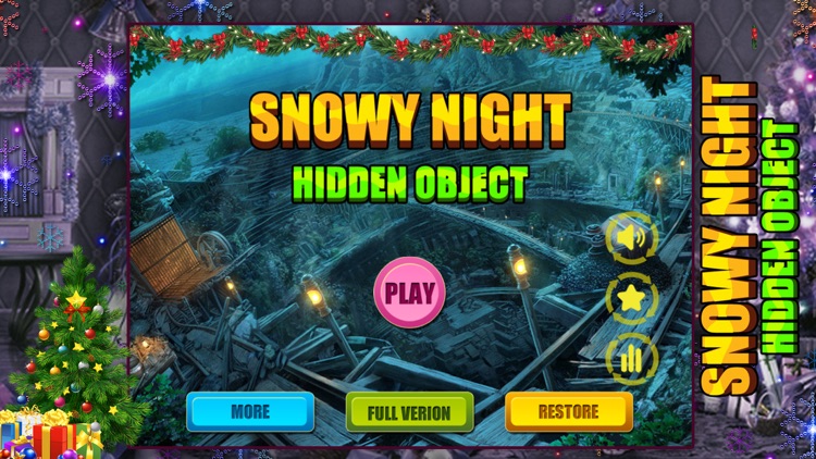Snowy Nights Hidden Objects Puzzle