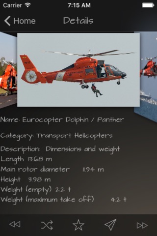 Military Helicopters Database screenshot 3
