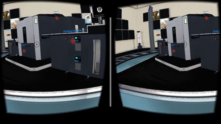 HP Indigo Printer VR tour