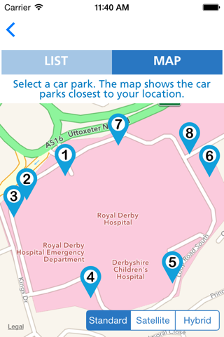 Royal Derby Hospital Parking screenshot 3