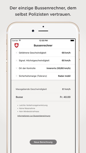 Der Schweizer Bussenrechner(圖5)-速報App